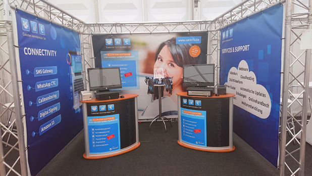 Unser Stand auf der Herweck Hausmesse Messetand von C.A.T. auf der Herweck Hausmesse