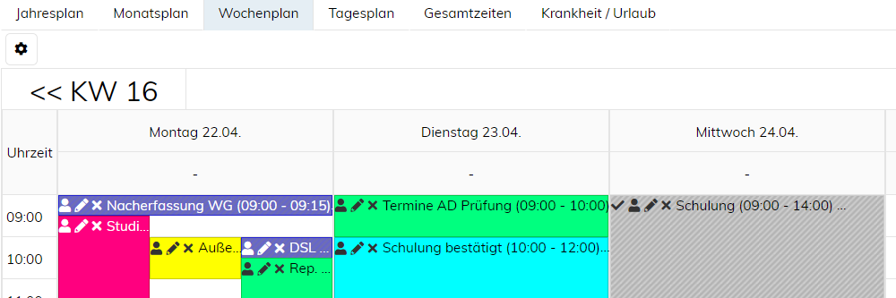 Termine vergeben und verwalten