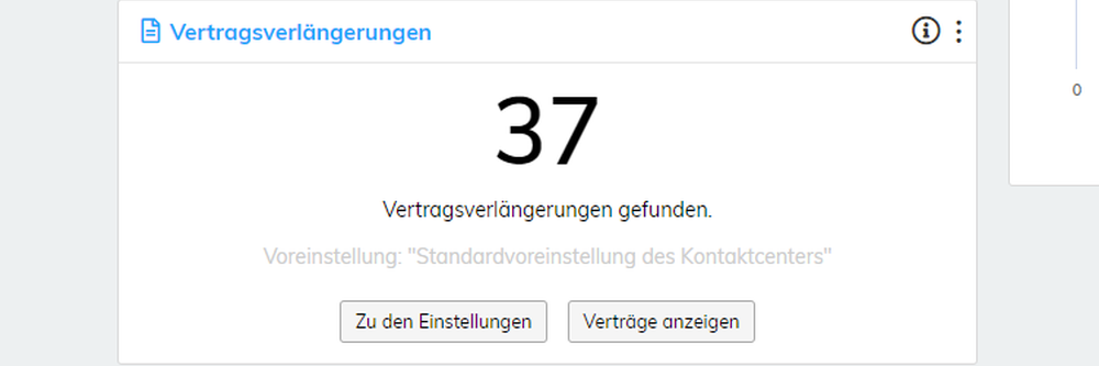 Dashboard-Gadget für VVL-Kunden