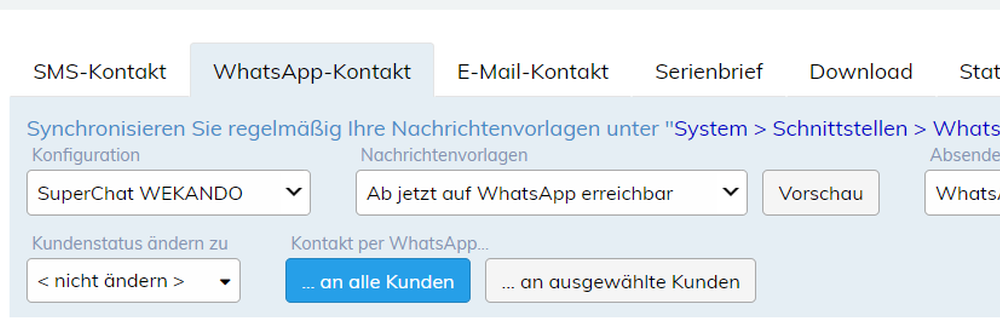 Whatsapp im Kontaktcenter