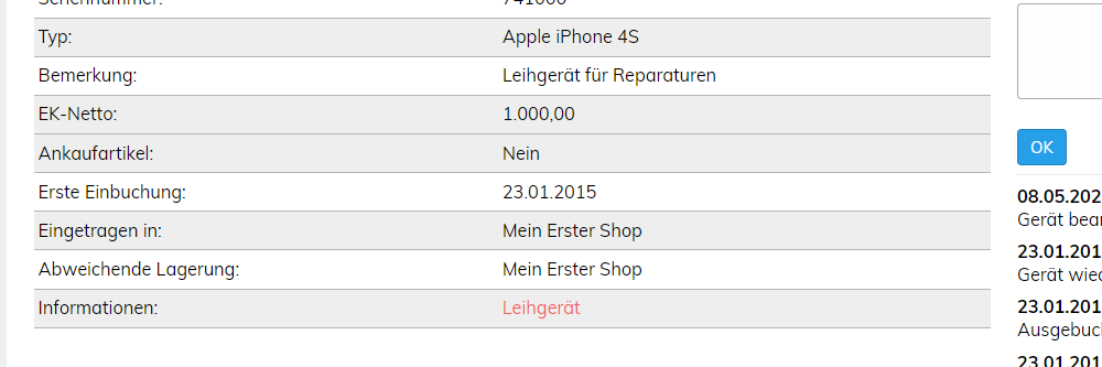 Artikeldetails zu IPhone